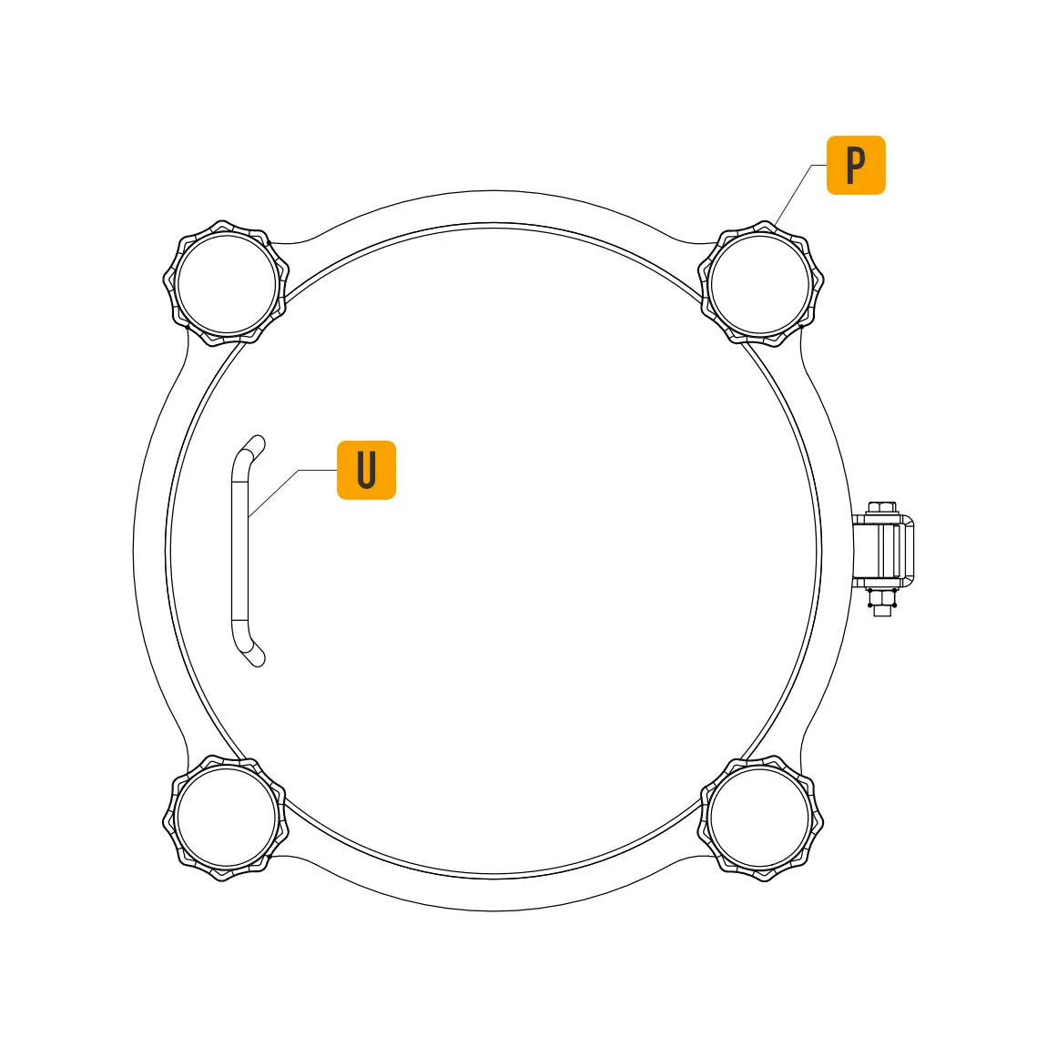 Round Pressure Manway