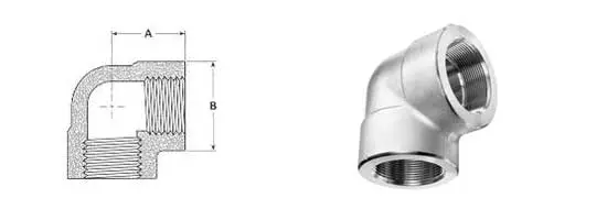 Threaded 90 Degrees Elbow